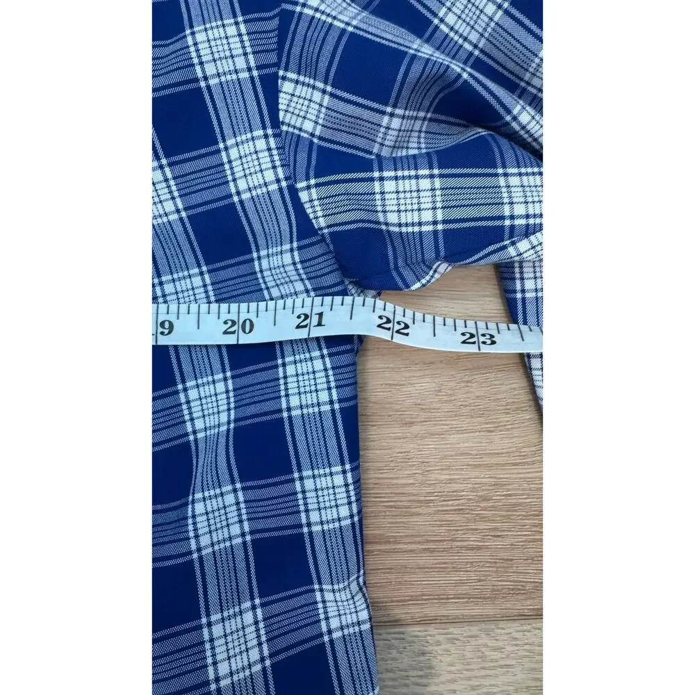 Rachel Comey Cala Top Blue Plaid Size 2 NWT - Picture 12 of 13